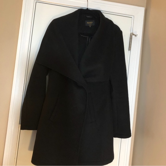 Laundry by Shelli Segal Woman’s Black Wool Blend Coat Size M - Picture 3 of 11